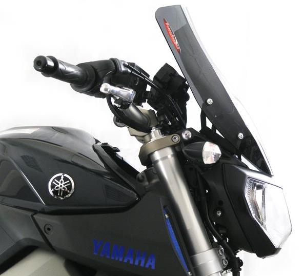 Black Satined Fabbri Touring Windscren for Yamaha FZ09 14-16 