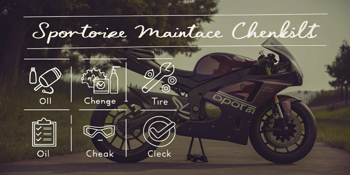 Professional mechanic performing routine maintenance on high-performance sport bike